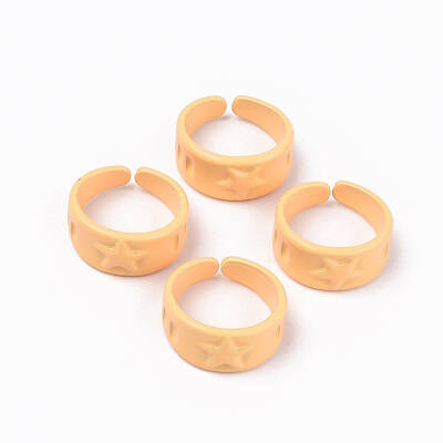 Spray Painted Alloy Cuff Rings