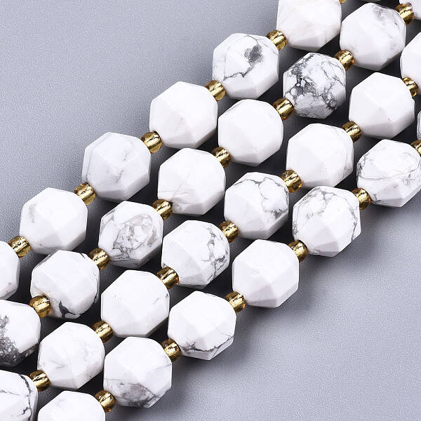 Natural Howlite Beads Strands