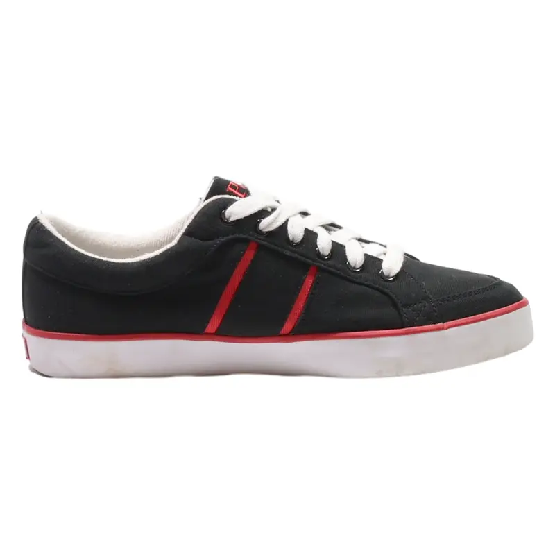 POLO RALPH LAUREN Sneaker Trainers Black Canvas Mens UK 10