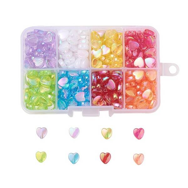 8 Colors Eco-Friendly Transparent Acrylic Beads