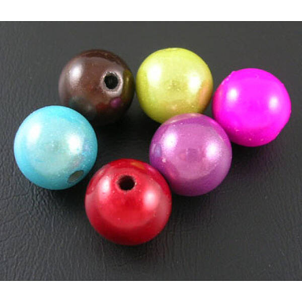 Spray Painted Acrylic Beads