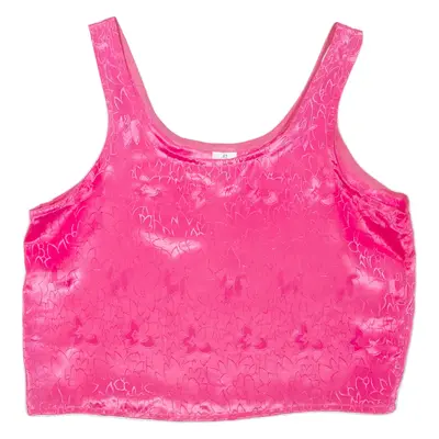 C&A Womens Printed Vest Pink Sleeveless Floral L