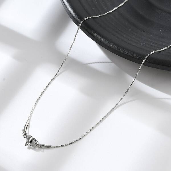 Non-Tarnish 304 Stainless Steel Serpentine Chain Necklace for Men Women