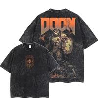DOOM The Dark Ages 2025 Limited Tee – Heavyweight Acid Washed Vintage Shirt for Hardcore FPS Fans | Oversized Retro Graphic...