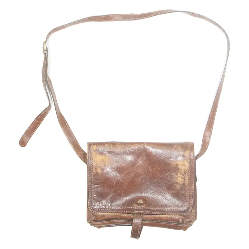 THE BRIDGE Womens Shoulder Bag Brown Leather