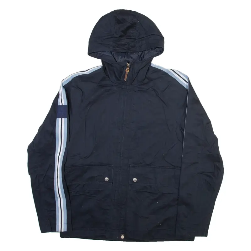 PRETTY GREEN Mens Jacket Blue Hooded M