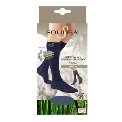 Solidea Socks For You Merino Bamboo Funny Knee Highs 18 24mmHg Black 4XL