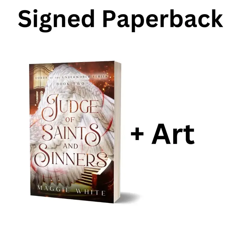 Signed Judge of Saints and Sinners Paperback with Art Package Soft Cover