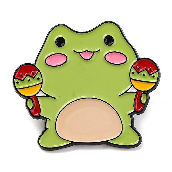 Cartoon Frog Enamel Pins