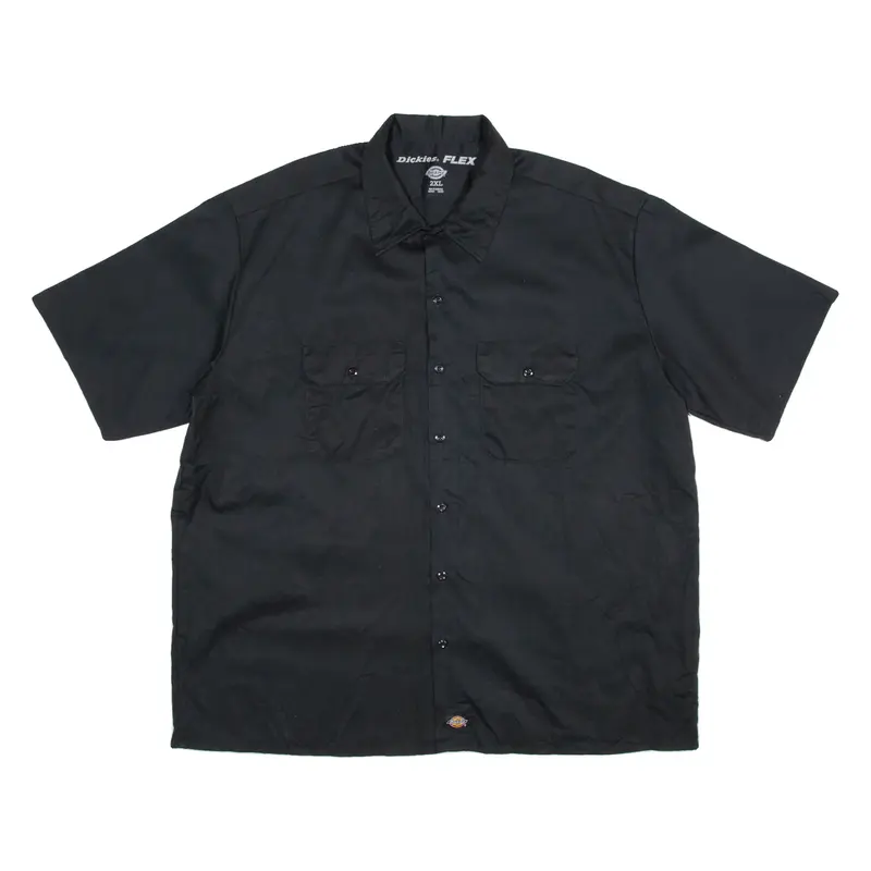 DICKIES Mens Worker Shirt Black 2XL