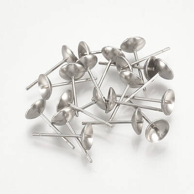 Non-Tarnish 304 Stainless Steel Stud Earring Findings
