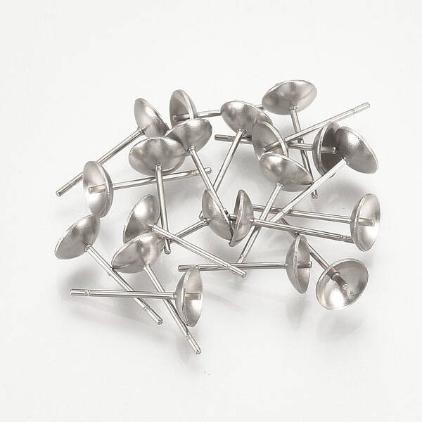 Non-Tarnish 304 Stainless Steel Stud Earring Findings