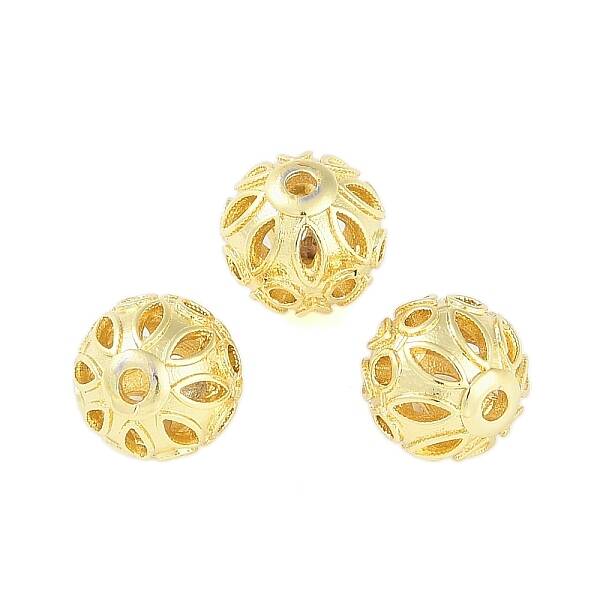 Brass Hollow Beads