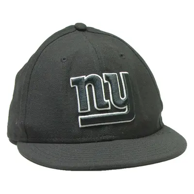 NEW ERA NY Mens Snapback Cap Black Wool M