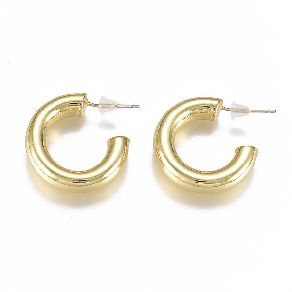 Brass Stud Earrings