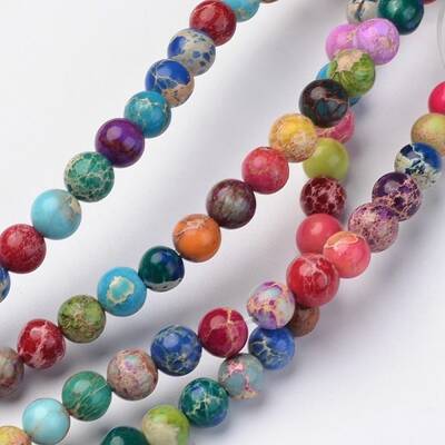 Natural Imperial Jasper Beads Strands