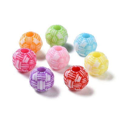 Opaque Acrylic European Beads