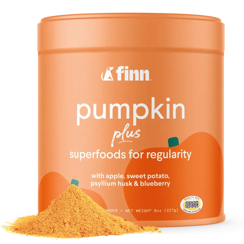 FINN Pumpkin Plus Superfood Meal Topper for Dogs - Fast-Acting Digestive Relief, Supports Digestive Health, Soothes Sensitive...