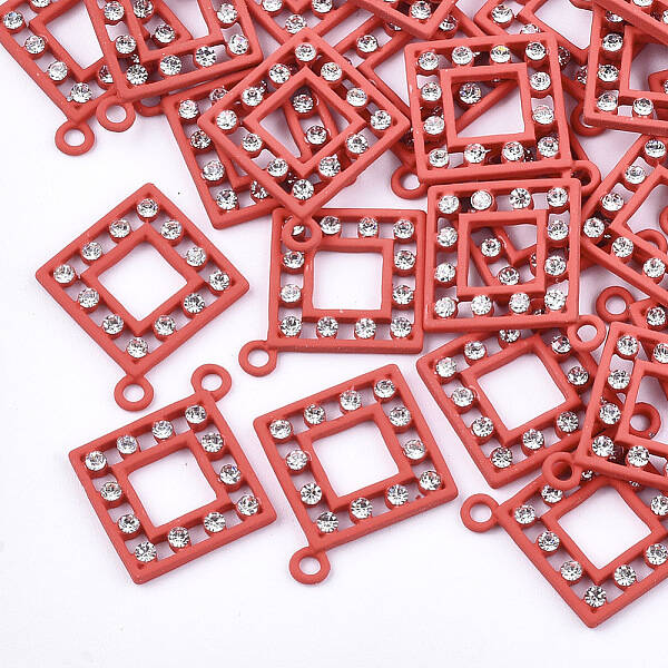 Spray Painted Alloy Pendants