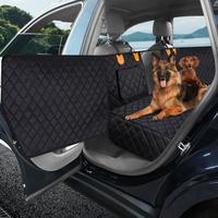 MIXJOY Dog Back Seat Extender - Waterproof Mesh Platform for Cars, Trucks, SUVs - With Storage Pockets and Door Covers (Black...