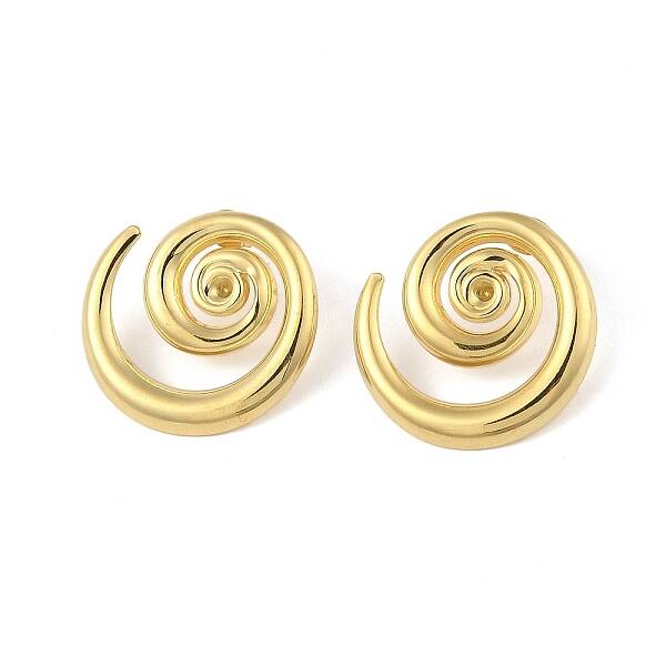 Ion Plating(IP) 304 Stainless Steel Stud Earrings Finding for Women