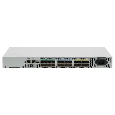 DS-6610B Brocade 24 x SFP+ Ports 32Gb/s Fibre Channel 8 x Ports Active Fully Managed Rack 1U Mountable Fibre Channel Switch
