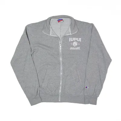 CHAMPION IUPUI Jaguars Basketball Track Jacket Grey Mens S