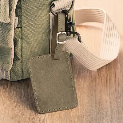 Luggage Tag - Beige-No Personalization