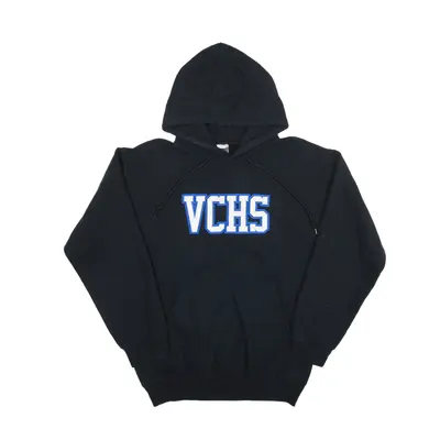 GILDAN VCHS Hoodie Black Pullover Mens S