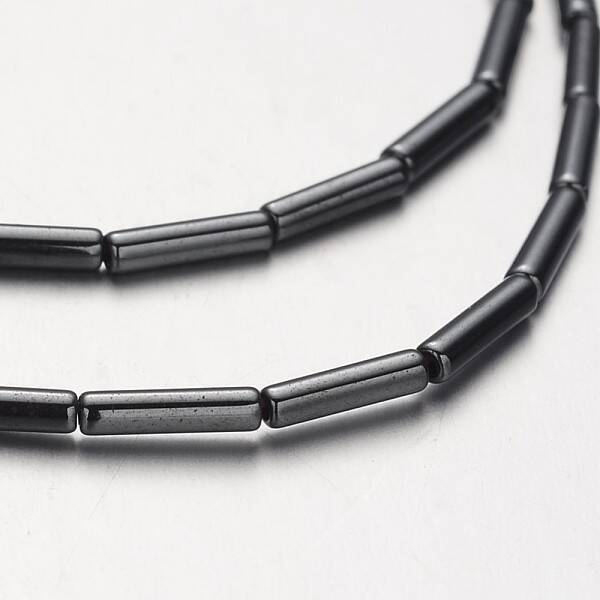 Non-magnetic Synthetic Hematite Bead Strands