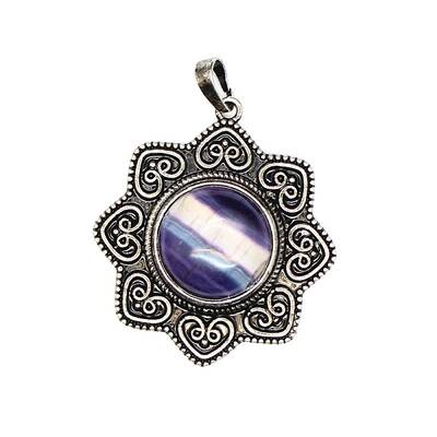 Natural Fluorite Pendants