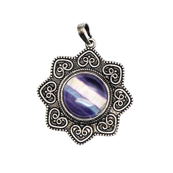 Natural Fluorite Pendants
