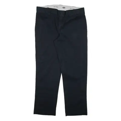 DICKIES Mens Trousers Black Slim Tapered W34 L28