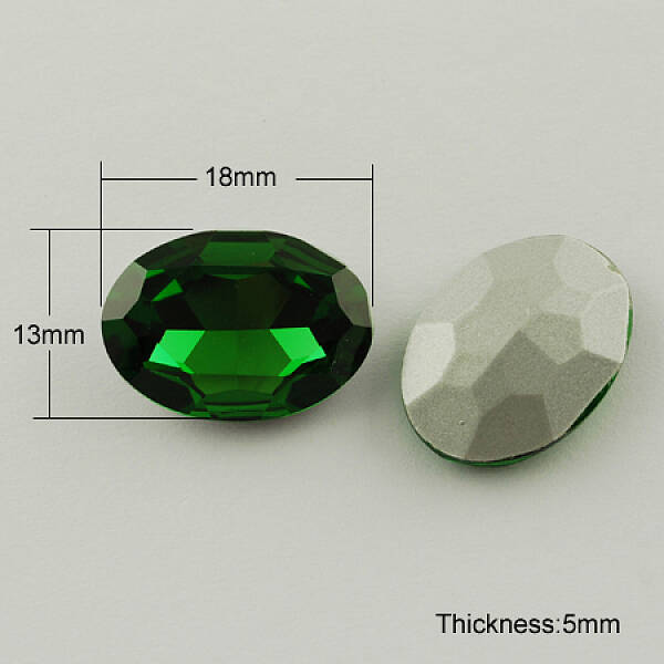Glass Pointed Back Rhinestone