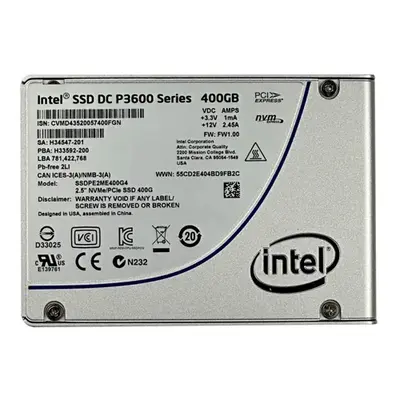 Intel SSDPE2ME400G401 | DC P3600 400GB Multi-Level Cell PCI Express 3.0 x4 NvMe U.2 2.5-Inch Solid State Drive