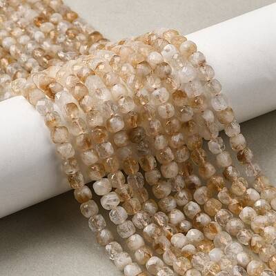 Natural Yellow Quartz Beads Strands