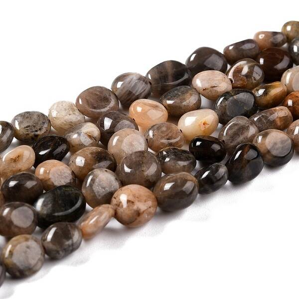 Natural Black Sunstone Beads Strands