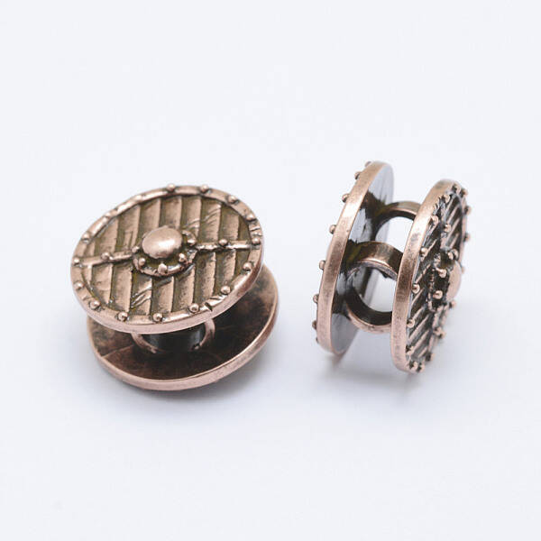 Brass Flat Round Beads