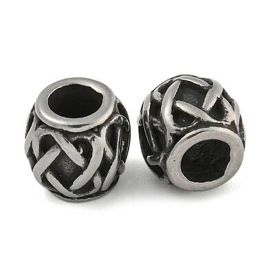 Retro 304 Stainless Steel European Beads