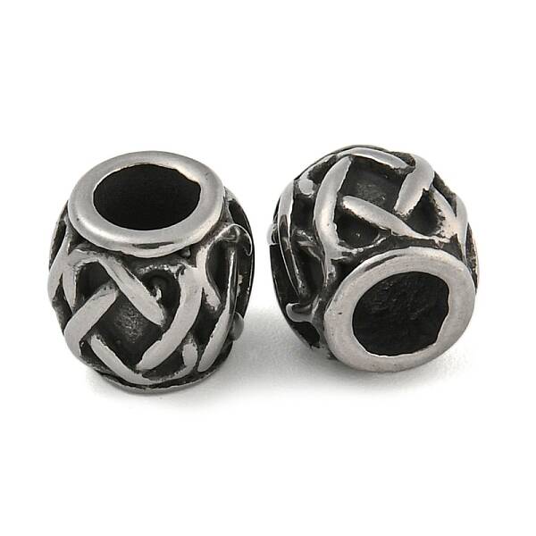Retro 304 Stainless Steel European Beads