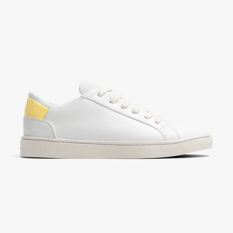 Men's Lace Up | White-Starstruck Yellow | Size: 10.5