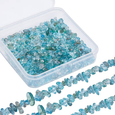 2 Strands Natural Apatite Chip Beads Strands
