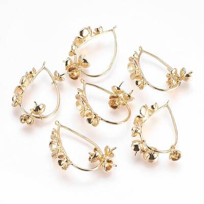 Brass Peg Bails Pendants