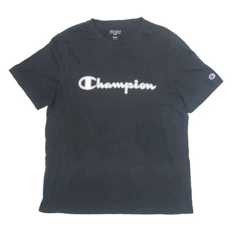 CHAMPION Mens T-Shirt Black XL