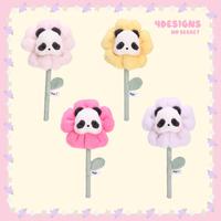 52TOYS Panda Roll Flower World, 1Pc Collectible Plush Toy Kawaii Creative Gift Room Decor Desktop Decoration, Gift for Birthd...