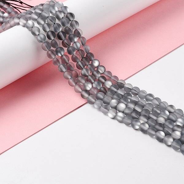 Synthetic Moonstone Beads Strands