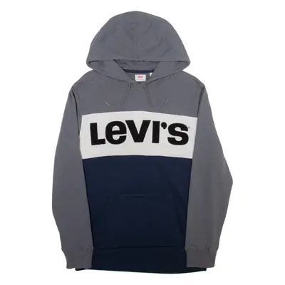 LEVI'S Mens Blue Hoodie L