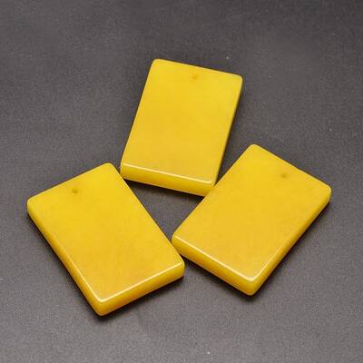 Dyed Natural Malaysia Jade Rectangle Pendants