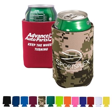 100 Custom Folding Can Cooler Sleeve - Insulated & Portable
