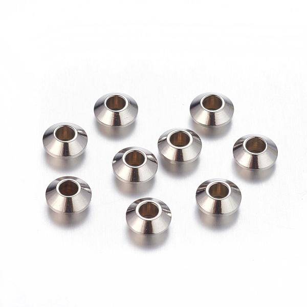 Tarnish Resistant 304 Stainless Steel Bicone Spacer Beads